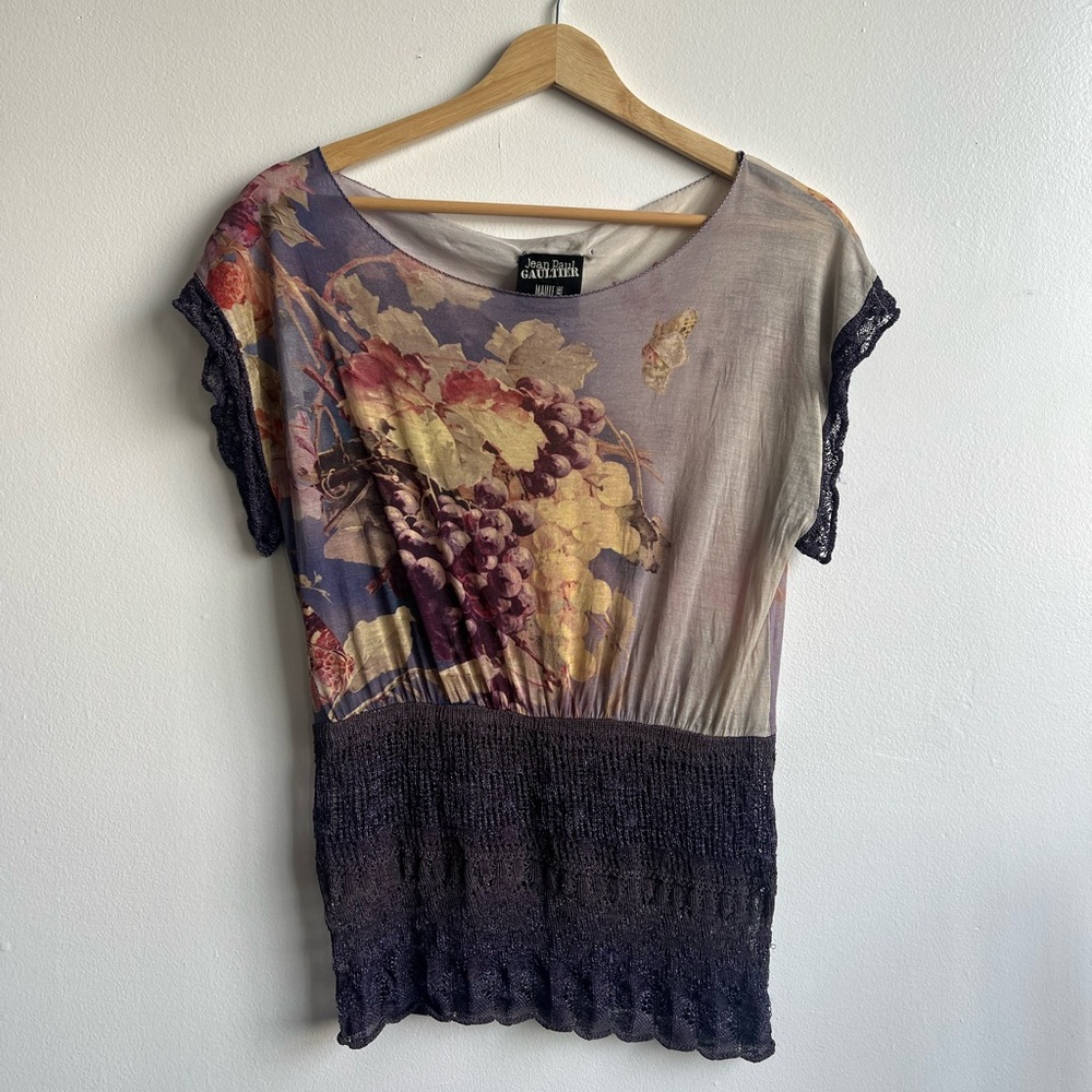 Jean Paul Gaultier Women's Multicolor Short Sleeve Top